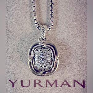 David Yurman Albion Diamond Enhancer & Sterling Silver Pendant (retired)